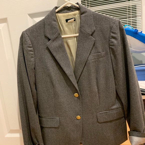 Classic merino wool school boy blazer - Picture 1 of 4